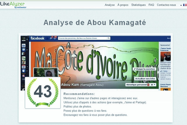 Exemple d'analyse avec ma page facebook