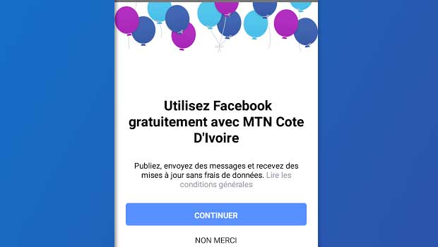 Facebook gratuit débarque en Côte d’Ivoire pour les abonnés MTN Côte d’Ivoire