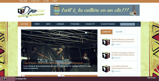 Djasso.com le portail internet dédié à l'art à la culture africaine