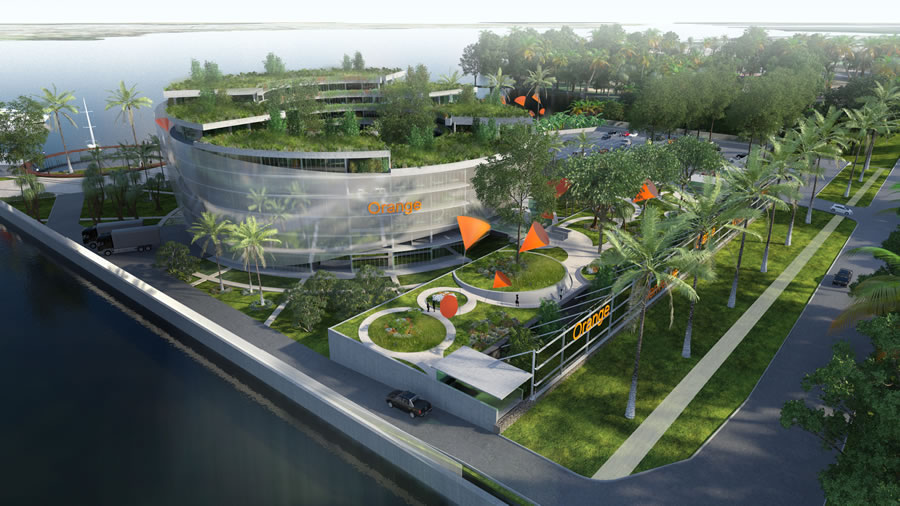 À quoi ressemble le futur siège d'Orange Côte d'Ivoire à Abidjan