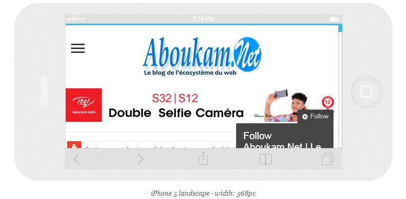 un site web blog responsive aboukam.bet