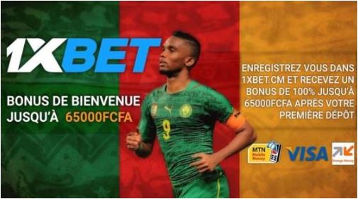 1xBET Cameroun pariez à partir 450 FCFA avec 100% de boonus gratuit