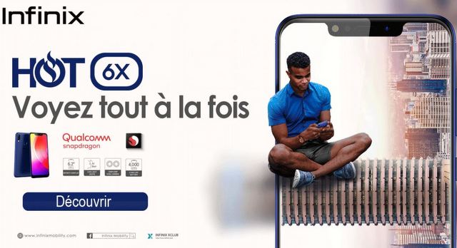 Infinix Mobile HOT 6X avec son expérience immersive en Afrique