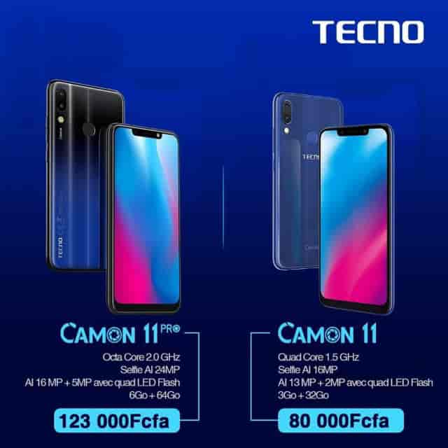 Les Camon 11 Pro & Camon 11 pour des Selfies plus intelligents et un Super grand ECRAN