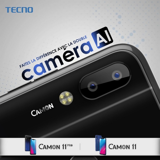 Tecno Camon 11 et Camon 11 PRO fiche technique, caractéristique, spécifications et prix