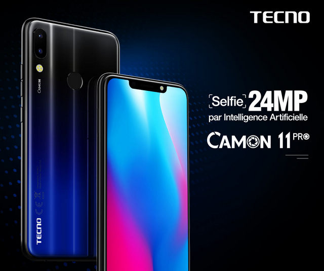 Tecno Camon 11 et Camon 11 PRO fiche technique, caractéristique, spécifications et prix