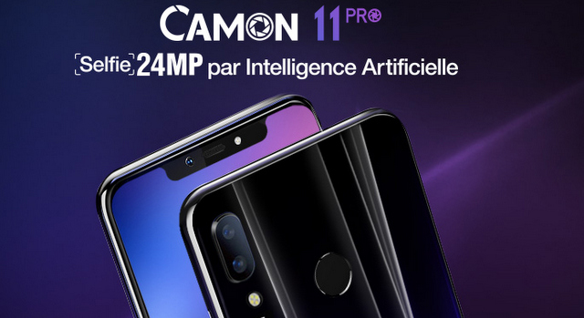 Tecno Camon 11 et Camon 11 PRO fiche technique, caractéristiques et prix officiels