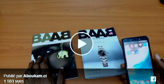 Testé pour vous  la réalité augmentée intégré au magazine le BAAB d'Abidjan