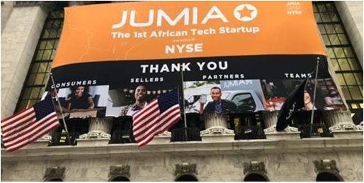 Jumia, la Start-up du e-commerce Africain coté à la bourse de New York