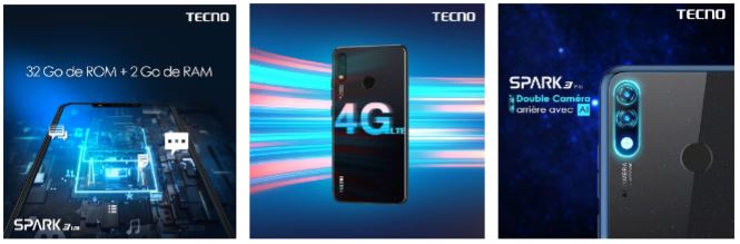 Comparatif Mobile TECNO SPARK 3 PRO & Huawei Y6 Pro 2019