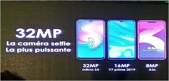 Infinix S4 c'est 32MP de caméra frontal
