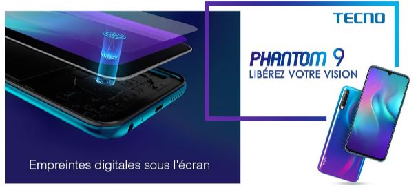 Le lecteur d’empreintes passe sous l’écran Phantom 9