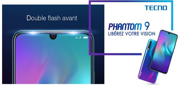 Phantom 9 avec Selfies au top et DOUBLE FLASH à l’avant