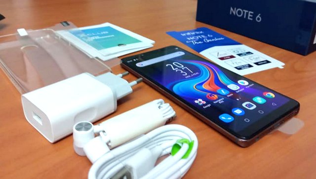 Infinix Note 6 fiche technique, caractéristiques et prix officiel
