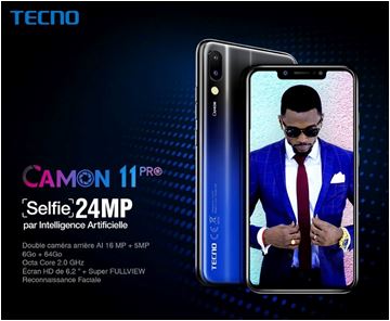 Tecno Mobile La Série des Camon, Des mobiles dédiés à la photo Camon 11
