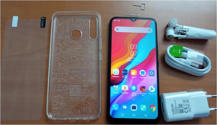 Unboxing vidéo déballage d'Infinix Hot 8 avec 5000mAh de batterie