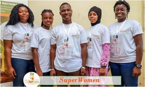 Le 1 er prix Civagrihack 2019 Super Women