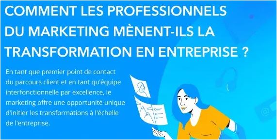 Transformation des entreprises les marketers, premiers acteurs