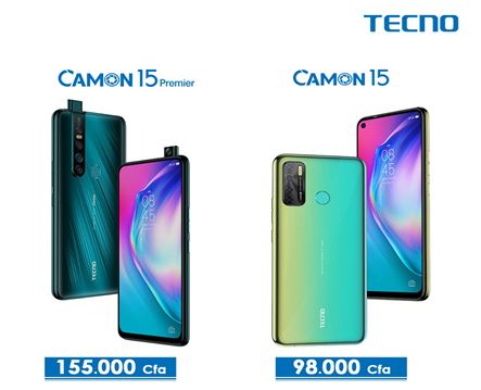 Tecno Mobile La serie des Camon 15 débarque avec leur lentille SONY et leur INCOMPARABLE Technologie TAIVOS 4