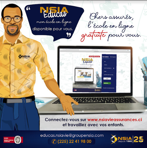 La plateforme éducative « NSIA Educas »