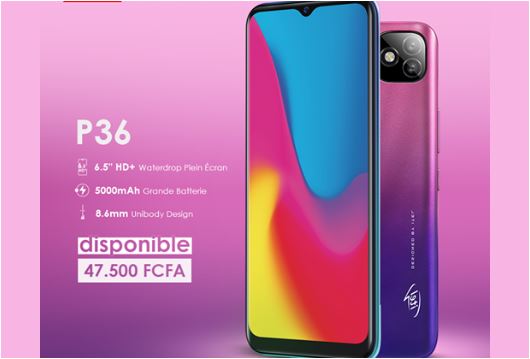 Le P36 d'Itel Mobile est disponible avec une grosse batterie de 5000 mAh