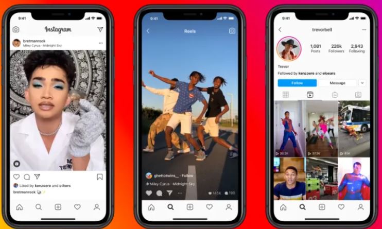 Facebook a annoncé Instagram Reels, pour faire face à Tiktok