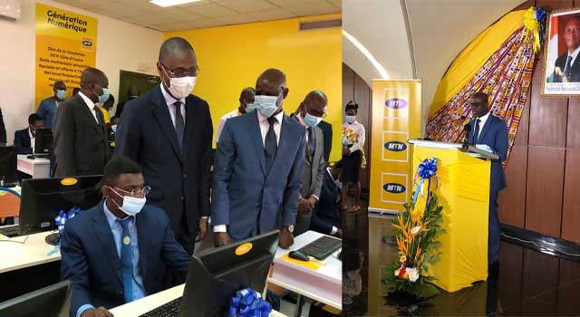 La Fondation MTN Côte d’Ivoire offre une salle multimédia aux étudiant de l’INPHB de Yamoussokro