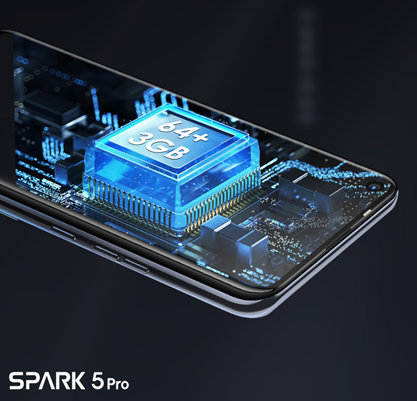 le Spark 5 Pro donne accès à un univers immense de stockage