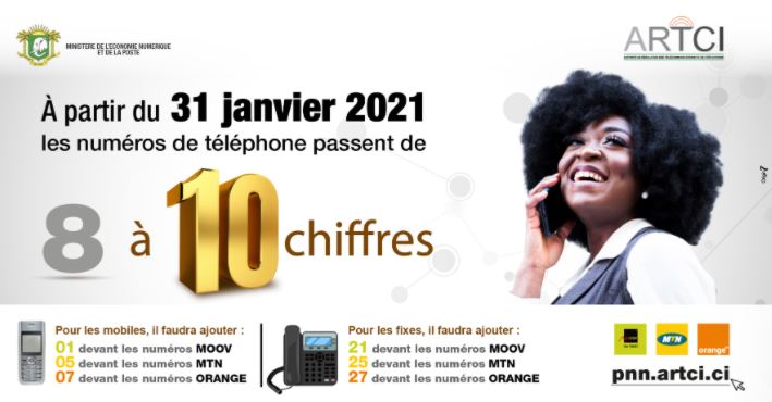 Côte d'Ivoire le passage à la numérotation à 10 chiffres, ce qu'il faut savoir avant