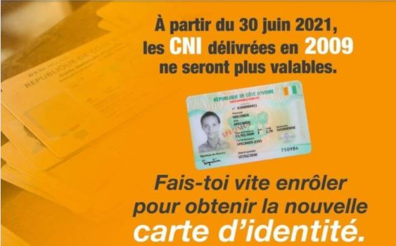 Côte d'Ivoire Les CNI délivrées en 2009 expirent bientôt (ONECI)