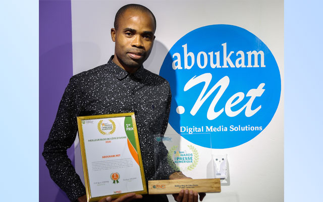 Aboukam.net reçoit le 1er prix du meilleur blog de Côte d'Ivoire 2020